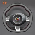 MEWANT Custom Steering Wheel Cover for Abarth 500 500C 595 595C 2009-2016 (1)