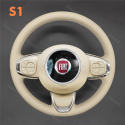 Mewant DIY Steering Wheel Cover Wrap for Fiat 500 500C 2015-2021 (1)