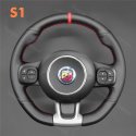 MEWANT DIY Steering Wheel Cover Kits for Abarth 595 595C 695 695C 2016-2022 (1)