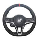 For Alfa Romeo Giulia Stelvio 2016-2020 Custom Hand Sewing Steering Wheel Cover 
