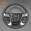 Steering Wheel Cover For GMC Sierra 1500 Sierra 2500 Sierra 3500 Yukon 2015-2019 (2)