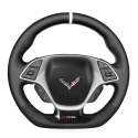 Mewant Steering Wheel Cover Wrap for Chevrolet Corvette C7 stingray Z06 2015-2020