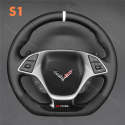 Steering Wheel Cover for Chevrolet Corvette C7 stingray Z06 2015-2020 (1)