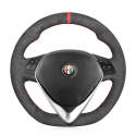 For Alfa Romeo Giulietta 2014-2021 DIY Hand Sewing Steering Wheel Cover 
