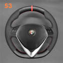 For Alfa Romeo Giulietta 2014-2021 DIY Hand Sewing Steering Wheel Cover (3)