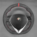 For Alfa Romeo Giulietta 2014-2021 DIY Hand Sewing Steering Wheel Cover (1)