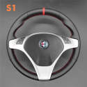 Best DIY Steering Wheel Cover Kit for Alfa Romeo Giulietta MiTo 2009-2015 (3)