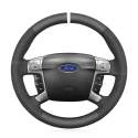 Custom Hand Stitching Steering Wheel Cover for Ford Mondeo Galaxy S-Max 2006-2014