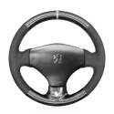 For Peugeot 206 2003-2006 Leather Car Steering Wheel Cover