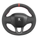 For Peugeot 208 2008 2011-2019 Leather Car Steering Wheel Cover 