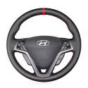 Hand Sewing Mewant Steering Wheel Cover for Hyundai Veloster 2011-2017