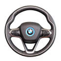 For BMW i8 2014-2022 Hand Stitching Custom Steering Wheel Cover 