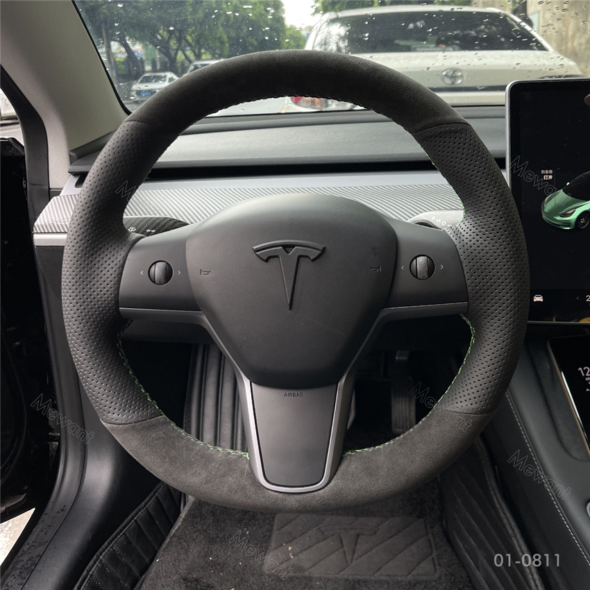 How to Customize Your Tesla Model 3 with MEWANT Steering Wheel Wrap Kits
