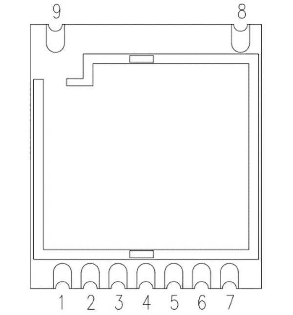 Pins of RF Transceiver Module RF51422