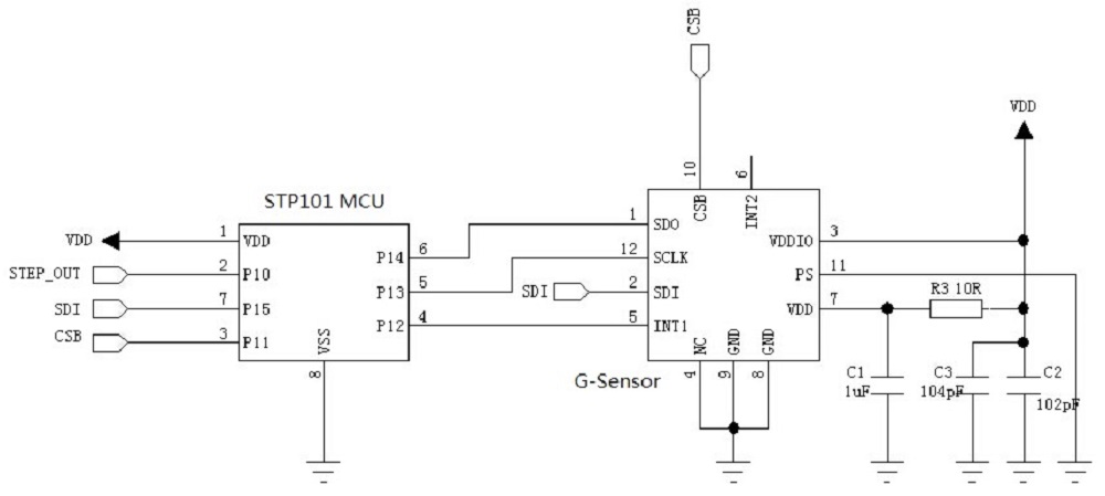 STP101 Typical Application Circuit