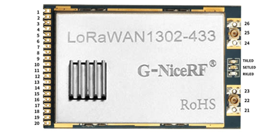 Pins of SX1302 LoRaWan Gateway Module LoRaWan1302