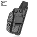Gun&Flower Tactical Gear Conceal Carry IWB Kydex with Carbon Fiber Holster Fits Glock 43