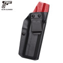 Pistolera Kydex de doble capa para pistola y flores para transporte oculto IWB, compatible con STI 2011B
