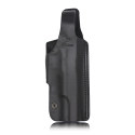 Gun&Flower Tactical OWB 4 Position Carry Leather Holster Thumb Release Colt 1911 Pistol Holder Pouch 