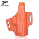 Gun&Flower SIG Sauer P226 2 Slot Leather Holster Thumb Release OWB Pistol Protective Holder Cover Gun Accessories