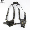 Gun&Flower Hunting Accessories Leather Shoulder Holster with Single Mag Pouch for Glock 17/22/31
