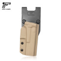 Gun&Flower OWB Kydex Holster Leather inside Right Hand Fits Glock 17