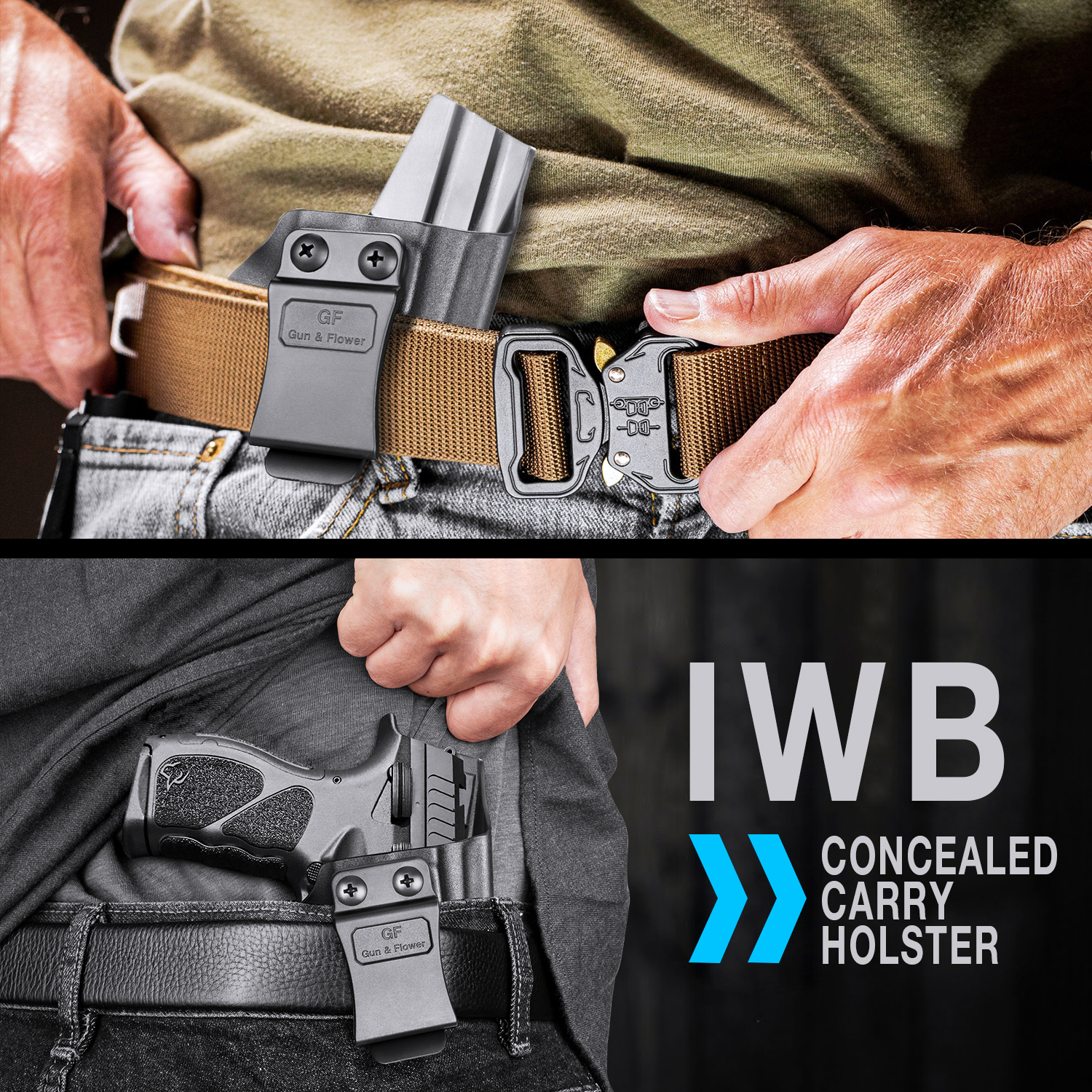 Gun & Flower Glock 17/22/31 Polymer IWB Holster with Claw