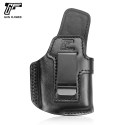Handmade Leather Holster for S&W M&P Shield With TLR-1 Tactical light