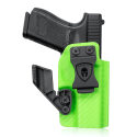 Kydex Gun Holsters Glock 19 Carbon Fiber Light Green With Claw