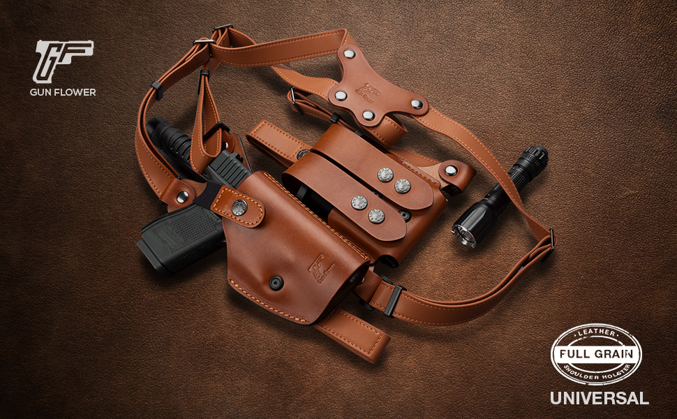 gunflower leather shoulder holster