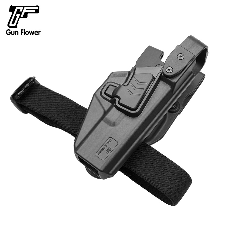 OWB Duty Gun Holster with Level III Retention Index Finger Release