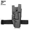 OWB Duty Gun Holster with Level III Retention Index Finger Release Fits Glock17