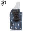 WARRIORLAND IWB Kydex Holster with National Flag Water Transfer Printing