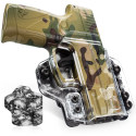 Funda de pistola Kydex con estampado de calavera y transparente para Taurus G2C G3C