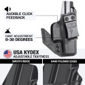 Funda IWB Kydex con garra para Glock 26