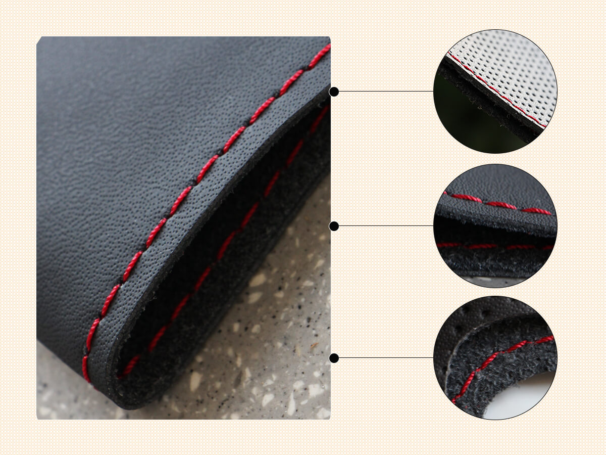 The materials of MEWANT customized steering wheel cover